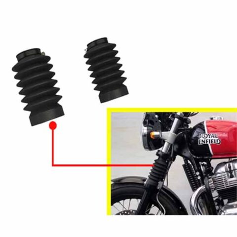 Image of Royal Enfield Interceptor 650 and GT Continental 650 Fork Gaiter Kit or fork boot