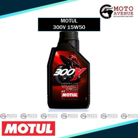 Motul 300V 15W50 Factory Line Ester Core Fully Synthetic Petrol Engine Oil for Bikes (1 L)
