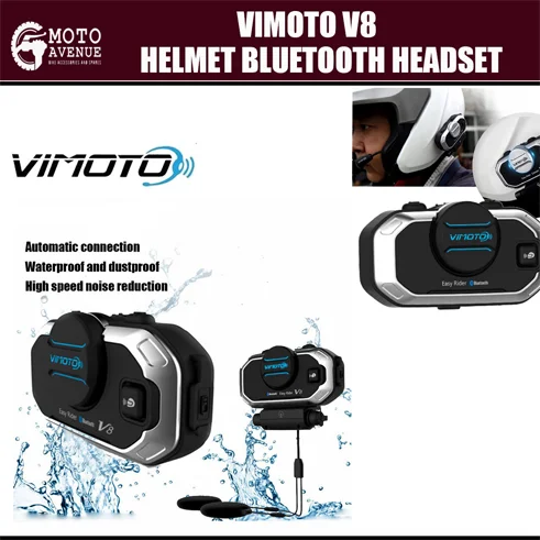 Vimoto V8 Motorcycle Helmet Bluetooth Intercom