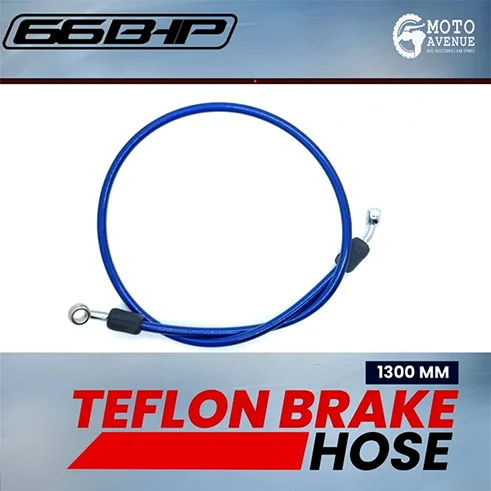 66BHP TEFLON BRAKE HOSE (1000 MM) Blue colour