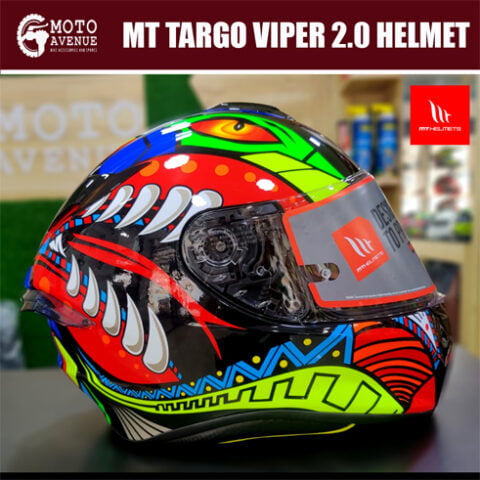 MT Targo Pro Viper 2.0 Gloss Black Helmet-Medium Size