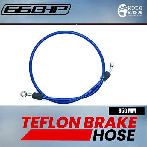 66BHP TEFLON BRAKE HOSE (850 MM) Blue colour