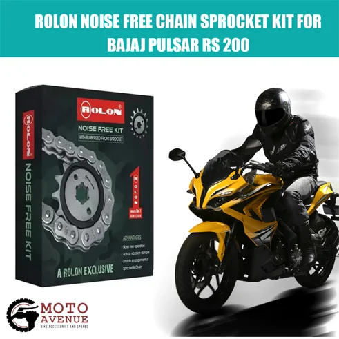 Rolon Chain Sprocket Kit For Bajaj Pulsar 200 RS Noise free kit