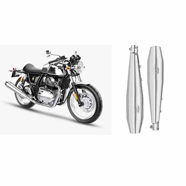 RED ROOSTER PERFORMANCE EXHAUST STELLAR FOR INTERCEPTOR 650 /CONTINENTAL GT 650 POLISH FINISH