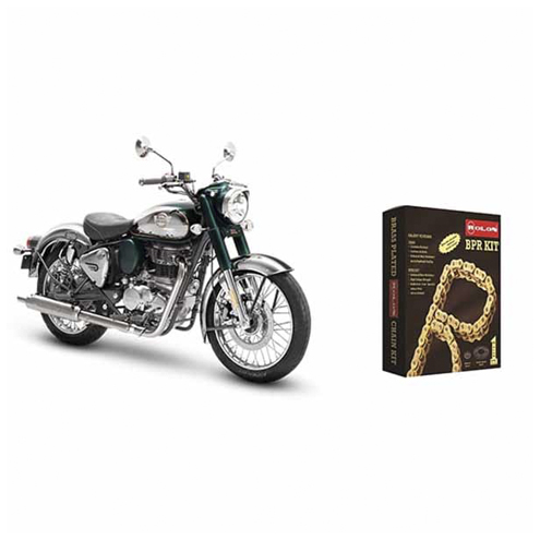 Royal Enfield Classic 350CC non ABS Rolon Brass Chain Sprocket Kit