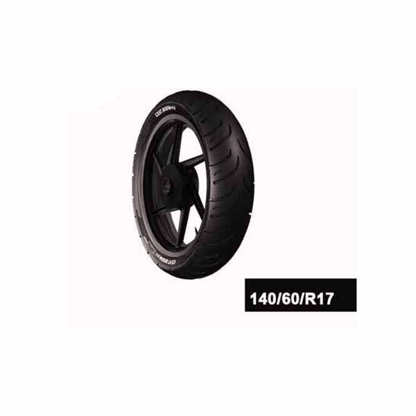 Image of Ceat Zoom-Rad 140/60 R17 63P Tubeless Bike Tyre, Rear