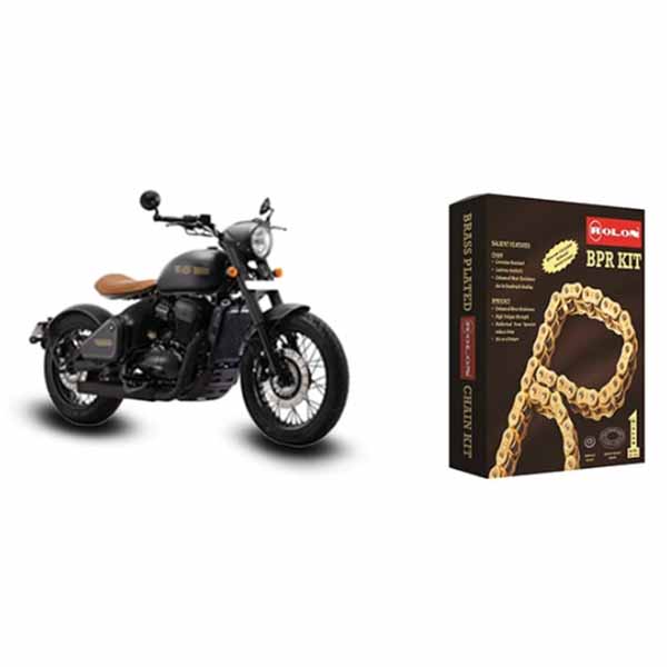 Jawa Perak 334CC Rolon Brass Chain Sprocket Kit (5H)