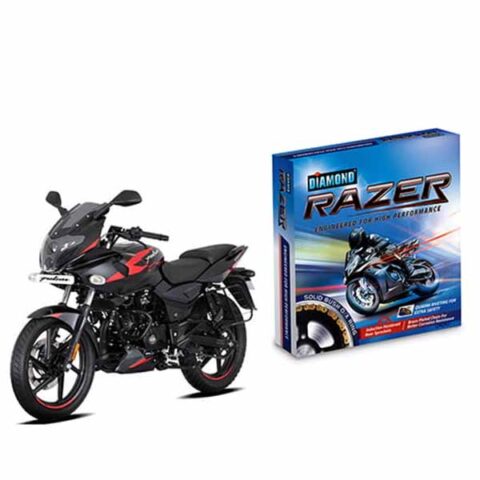 Image of Diamond Brass Chain Sprocket Kit For Bajaj Pulsar 200CC