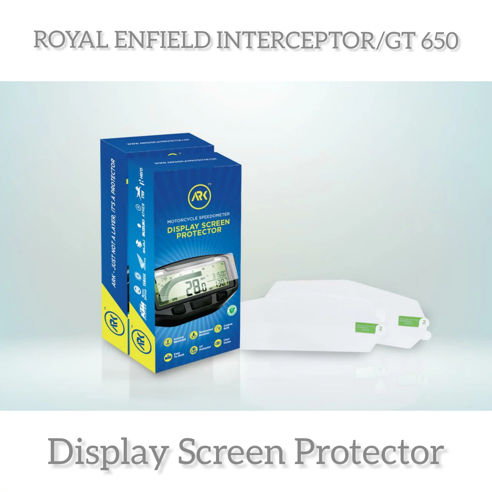 DISPLAY SCREEN PROTECTOR FOR ROYAL ENFIELD INTERCEPTOR 650 & GT 650