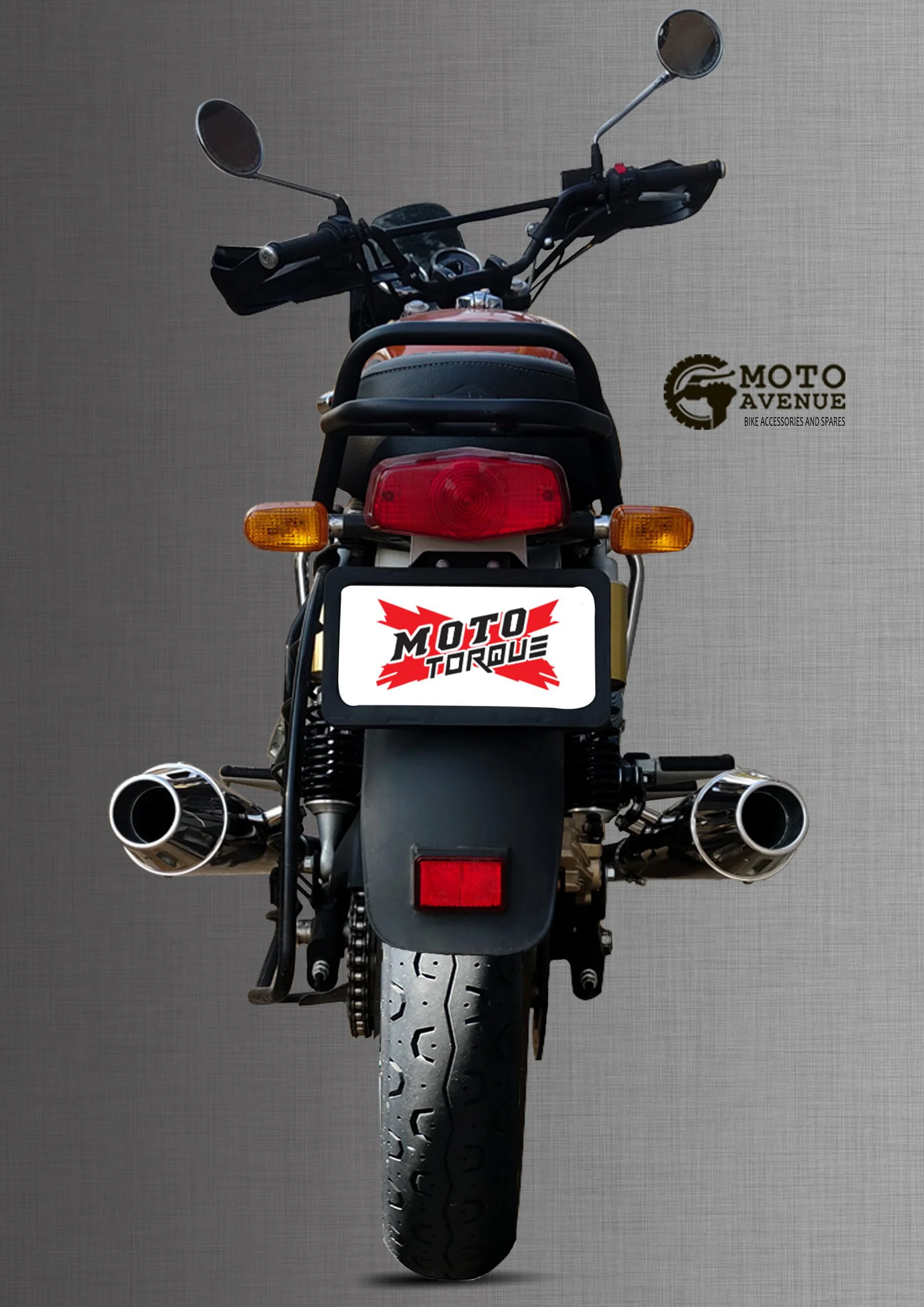 Moto Torque BOLT Exhaust for Royal Enfield Interceptor 650 (Pack of Two) - Image 2