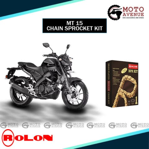 ROLON BRASS PLATED CHAIN SPROCKET KIT FOR YAMAHA MT15