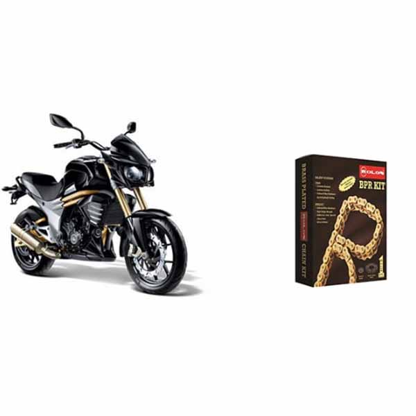 Rolon Brass Chain Sprocket Kit For MAHINDRA MOJO 300-5H