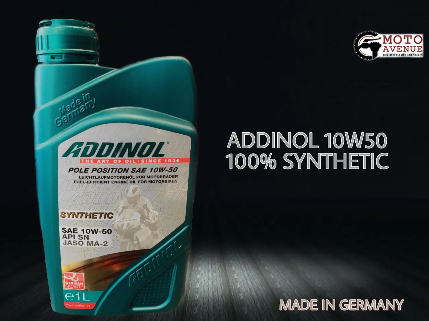 ADDINOL POLE POSITION SAE 10W50 100% SYNTHETIC OIL