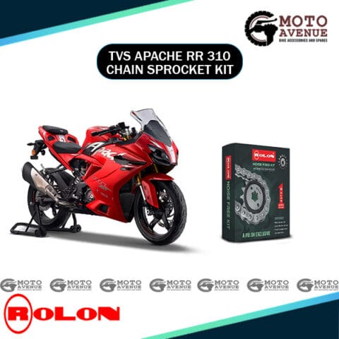 ROLON BRASS PLATED CHAIN SPROCKET KIT FOR TVS APACHE 310RR