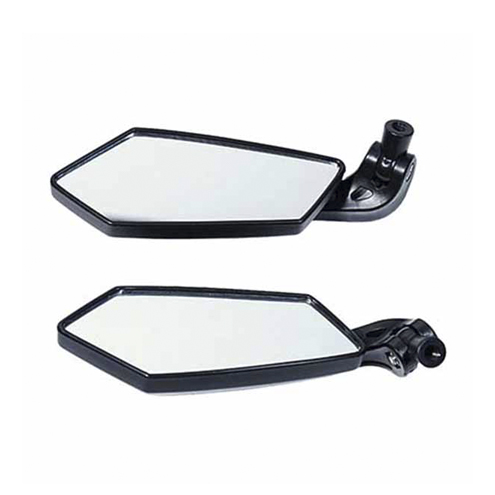 Black KOSO Handle bar Mirrors for Royal Enfield Classic Standard Electra Thunderbird Himalayan and Continental GT