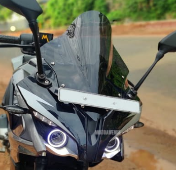 Image of Bubble Visor For Bajaj Pulsar RS 200