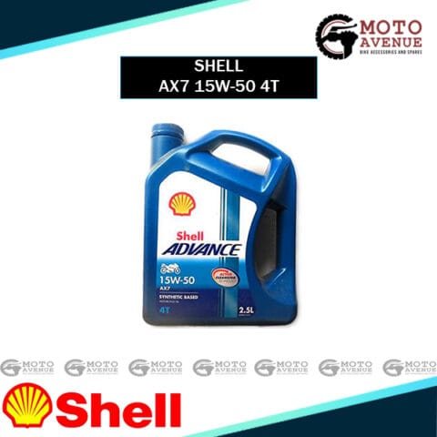 Shell Advance AX7 15W-50 API SM Semi Synthetic Engine Oil (2.5 L)