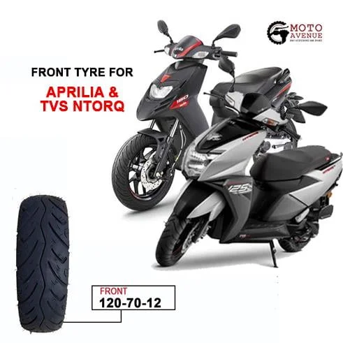 Ralco Blaster- ST Tubeless Front Tyre 120/70-12 For Aprilia And TVS Ntrorq