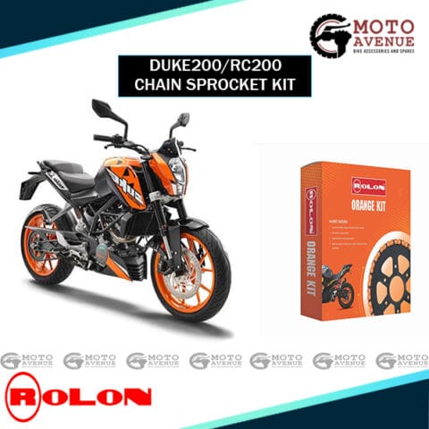 ROLON ORANGE CHAIN SPROCKET KIT FOR KTM DUKE 200 AND RC 200 ( 6H)
