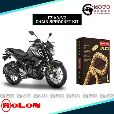 Rolon Brass Plated Chain Sprocket Kit For Yamaha FZ V3.0 / FZ V2.0 REAR DISK FI