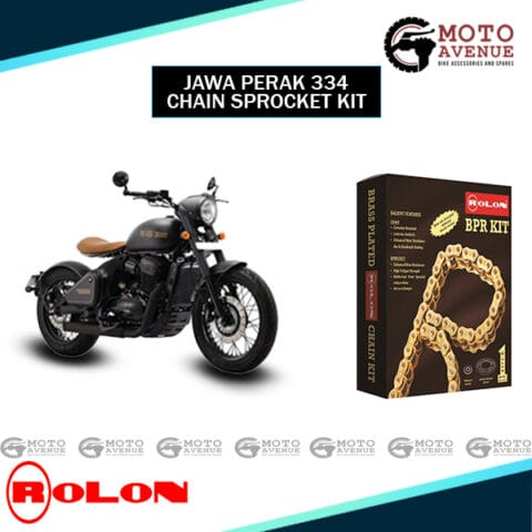 ROLON BRASS CHAIN SPROCKET KIT FOR JAWA PERAK 334CC (5H)