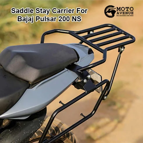 Bajaj Pulsar 200 NS Saddle Stay with Top Rack (Black)
