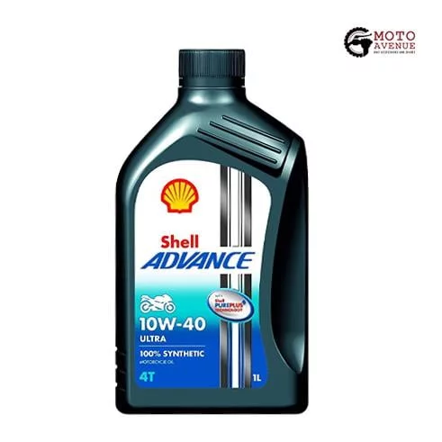 Shell Advance Ultra 550045008 10W-40 API SM Fully Synthetic Motorbike Engine Oil (1 L)
