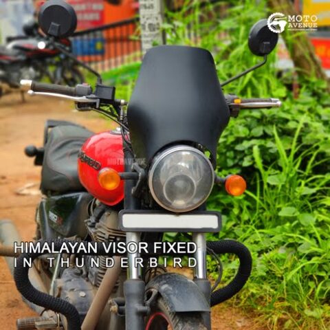 Himalayan clear Wind Shield Visor For Royal Enfield Thunderbird
