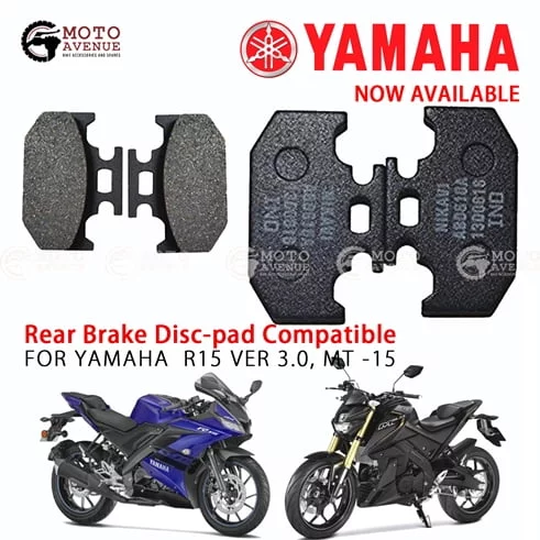 REAR BRAKE DISK-PAD COMPATIBLE FOR YAMAHA R15 V3 YAMAHA MT 15 AND FZ NEW 250