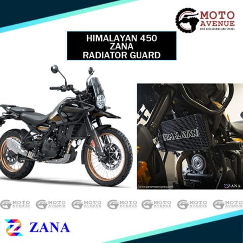 ZANA RADIATOR GUARD FOR HIMALAYAN 450 WITH LOGO ALUMINIUM SILVER