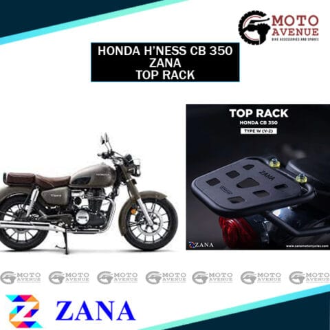 TOP RACK WITH PLATE NEW W-1 FOR CB350 H'NESS HONDA SPLIT SEAT/SINGLE SEAT VERSION-2(NOT COMPATIBLE ON NEW MODEL 2024 CB350 DLX PRO.)