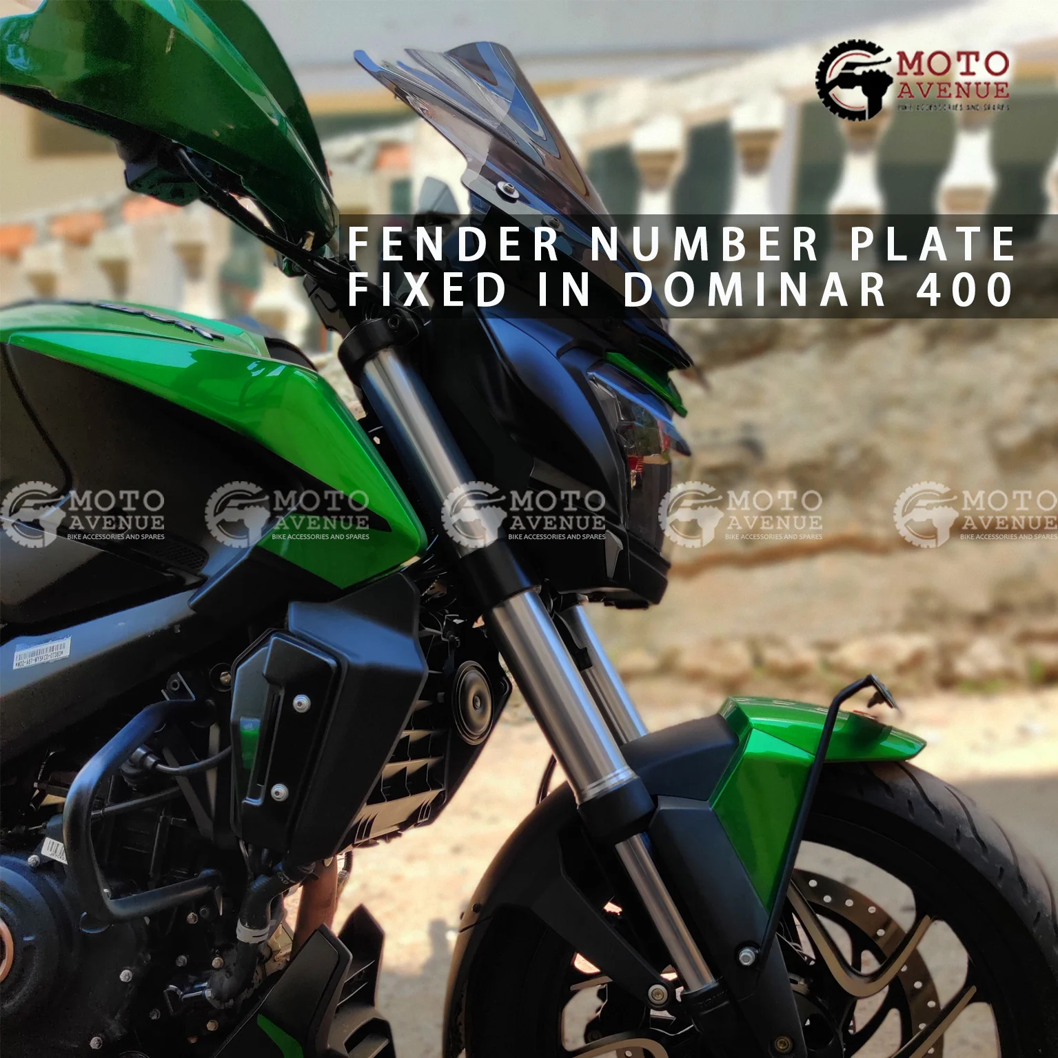 FRONT NUMBER PLATE STAY FOR BAJAJ DOMINAR 400 UG19
