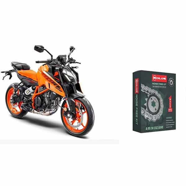 KTM DUKE 390 GEN 3 Rolon Noise Free Chain Sprocket Kit