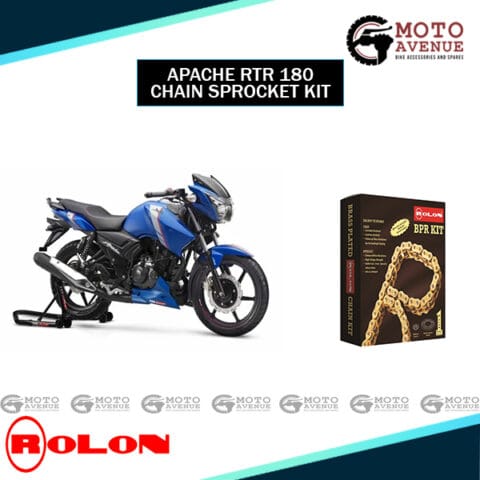Apache RTR 180 Rolon Brass Chain Sprocket Kit