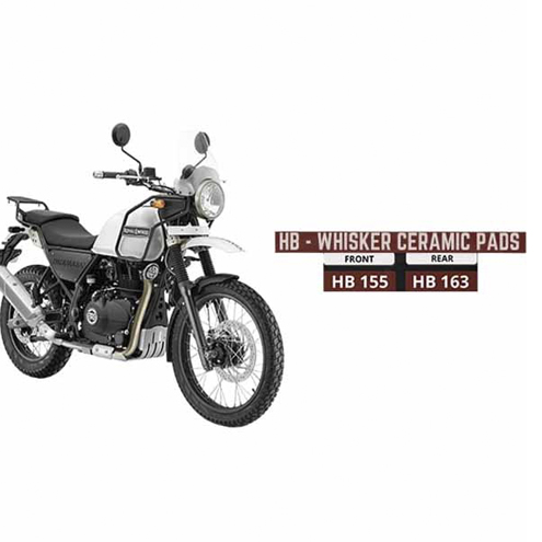 NGAGE WHISKER CERAMIC BRAKE PADS FOR ROYAL ENFIELD HIMALAYAN 410/440