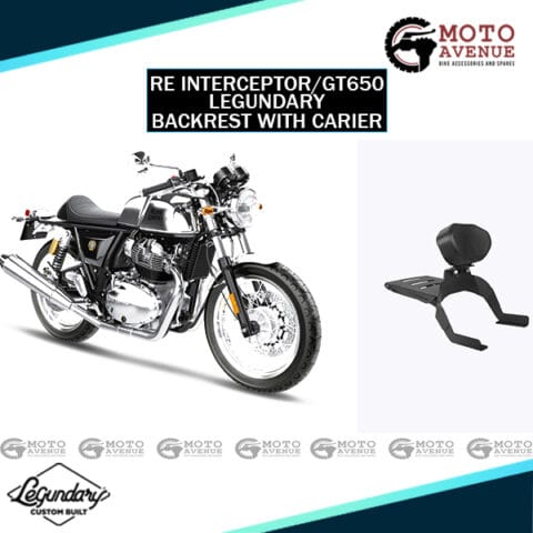 Royal Enfield Interceptor 650 Backrest With Carrier by Legundary