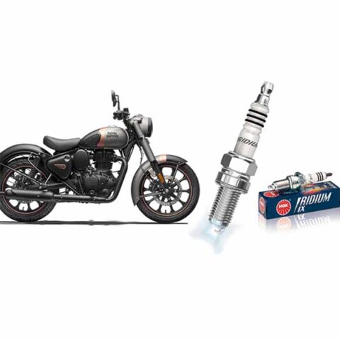 Image of Royal Enfield Classic Reborn Iridium Spark Plug by NGK