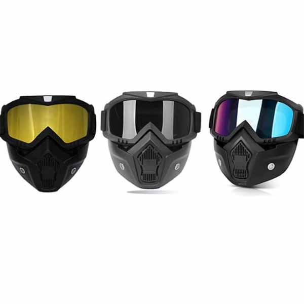 Anti Scratch UV Protective Helmet Goggles Face Mask