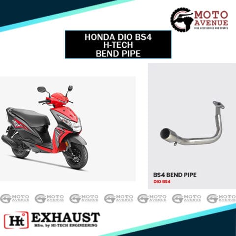 Image Honda Dio BS 3/4 Bend Pipe by High-Tech