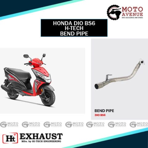 Image of Honda Dio BS6 Bend Pipe by High-Tech