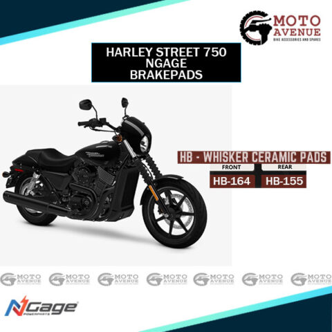 Harley Davidson Street 750 Ceramic Brakepads by NGage Front And Rear