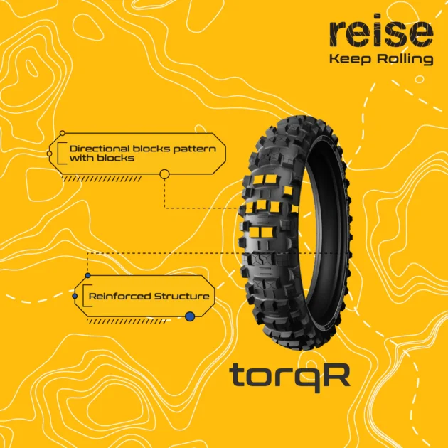 KTM Adventure 250/390 Front 100/90-19 and Back 130/80-17 Torq R tyre by Reise - Image 2