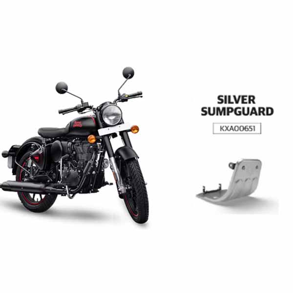Royal Enfield Genuine Silver SumpGuard for Classic 350