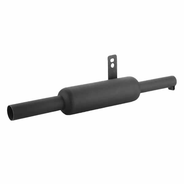 RK Indori Black Exhaust without shield for RoyalEnfield